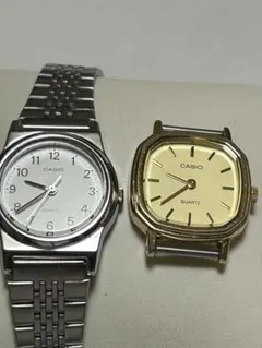 「CASIO レディース腕時計 2本セット 稼働品 クォーツ まとめ売り」