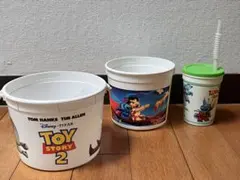 【映画グッズ】トイストーリー2 リロ・アンド・スティッチ　ポップコーンバケツのサムネイル