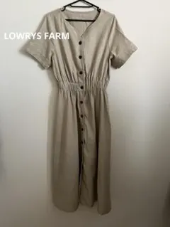 LOWRYS FARM ロングワンピースベージュ