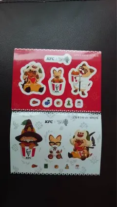 ケンタッキー　モンハン　コラボ　シール　RED WHITE コード未使用