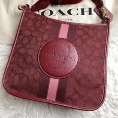 未使用級 コーチ デンプシー シグネチャー ショルダーバッグ 2way