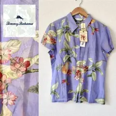 新品タグ付/トミーバハマ シルク100％ シースルーシャツ リゾートのサムネイル