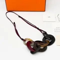 ♡美品♡ HERMES エルメス カランバ ネックレス バッファローホーンのサムネイル