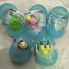 たまごっち　カラフルマルチチャーム　５点　セミコンプリート