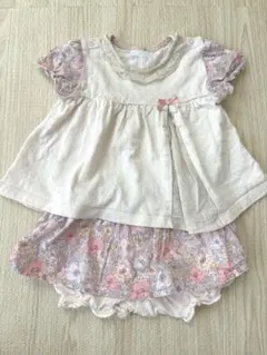 Bebe ベビー服 ロンパース 花柄 80㎝のサムネイル