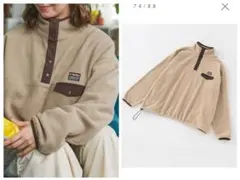 フリーススナップボタンプルオーバー　フリースプルオーバー　保温　防寒　軽量　速乾