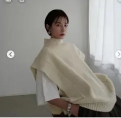 CLANE クラネ SQUARE SLEEVE KNIT VEST タグ無しのサムネイル