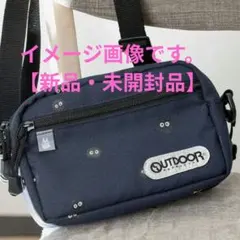AVOCA ショルダーバッグ ネイビー 羊マスコット付き 肩掛け 斜め掛け 