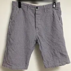ダントン 刺繍ワッペンロゴ ×千鳥チェック ショートパンツ42 XL sizeのサムネイル