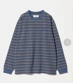 NICE WEATHER / ボーダーロングTシャツ　Lのサムネイル