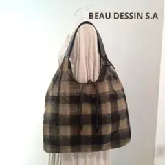 BEAU DESSIN S.A ボーデッサン・素敵✨透け感あり・バッグ・チェック