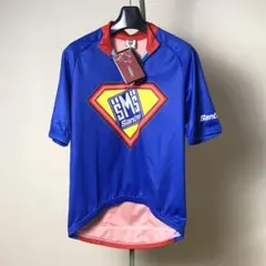 【未使用タグ付き】Santini M イタリア製 サイクルジャージ　ハーフジップのサムネイル