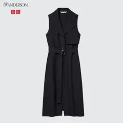 UNIQLO JW ANDERSON リネンブレンドラペルワンピース S