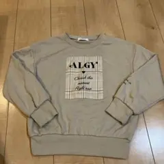 ALGY チェック柄トレーナー130