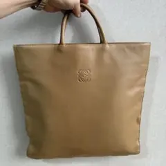 LOEWE ロエベ ナッパ レザー トート バッグ ベージュ