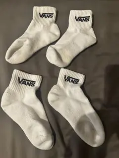 VANS ホワイトクルーソックス 4足セットのサムネイル