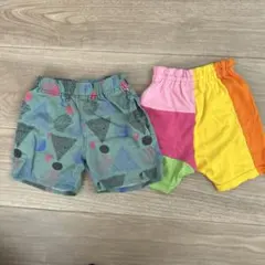 マーキーズ95cm ハーフパンツセット　カラフル　ソウガラ