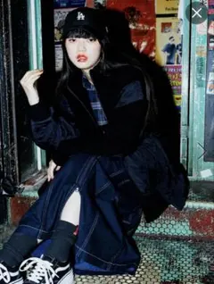 [MODE NORM CORE]リブ×キルトジップブルゾン