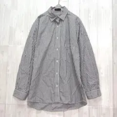 フィールドドリーム　オーバーサイズストライプシャツ　F