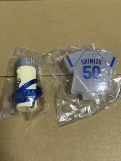 中日ドラゴンズ 清水 50 ユニフォーム型キーホルダー