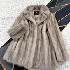 【希少】サファイアミンク 毛皮 ファーコート ミンク グレー シルバー 希少】サファイアミンク 毛皮 ファーコート ミンク グレー