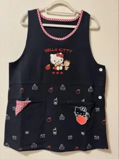 【新品未使用】 ハローキティー　裏起毛　キャラクターエプロン 保育士 介護士