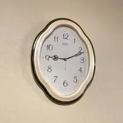 CITIZEN QUARTS 掛け時計/4KG901/ベージュ金ライン
