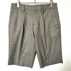 アダムエロペ ウールハーフパンツ 36 グレー 日本製 ショートパンツ Yのサムネイル
