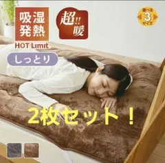 HOT Limit Moist超暖敷パッド　ヒラキ　シングルサイズ×2枚セット