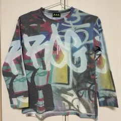 R.O.G グラフィティ柄 長袖カットソー