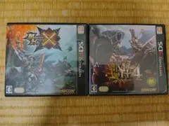 ニンテンドー3DS 　モンスターハンタークロス　モンスターハンター４ セット