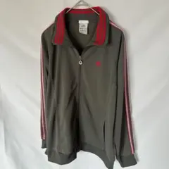 adidas トラックジャケット ジャージ グレー ラメライン Clima365