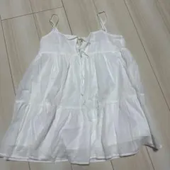 GU キャミソールチュニック M 白 359821のサムネイル