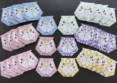 折り紙 ふくろう 20個＋予備1個セット 和柄　お祝い　結婚式　敬老の日 5】折り紙 ふくろう 20個 敬老の日 お祝い - メルカリ