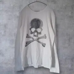 Y2K 00s skull Swarovski tee S archive 白