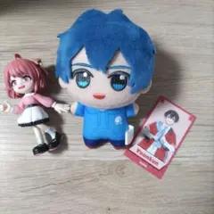 カラフルピーチぬいぐるみとフィギュアセット