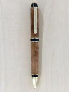 野原工芸　ハワイアンコアカーリー　ロータリー　ボールペン　※一部小さい打痕あり 野原工芸 ハワイアンコアカーリー ロータリー ボールペン ※一部