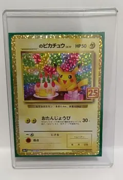 【自引き・ワンオーナー品】25th Anniversary お誕生日ピカチュウ