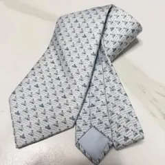 HERMES エルメス ニットタイ シルク100% H刺繍 ネクタイ ベージュ