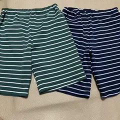 ボーダーハーフパンツ130㎝2枚セット