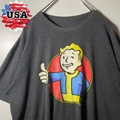【アメリカ古着❗️】90s キャラクターロゴ半袖Tシャツ　黒　2XLビッグサイズ
