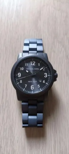 極美品 稼働⭐️MICHAEL KORS 腕時計 ASPYNクォーツ メンズ 黒 - メルカリ