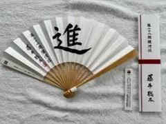 藤井聡太 扇子 第二十八期銀河位 『進』