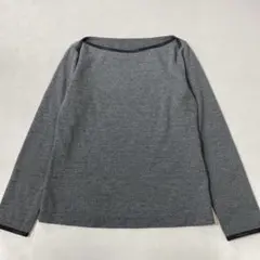 INGEBORG ロゴ刺繍 ボートネック プルオーバー トップス カットソー