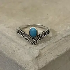 ターコイズ シルバーリング 　15号