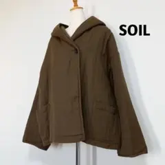 SOIL (ソイル)ウールリネン キルテッドライニング フードジャケットのサムネイル