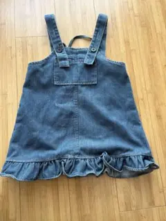 キッズ　デニムジャンスカ　100-110サイズ相当