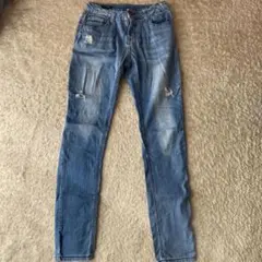 女の子　VIGOSS ダメージ加工 スキニーパンツ 150