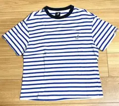 KANGOL カンゴール ボーダーTシャツ 半袖 ネイビー×ホワイト Sサイズのサムネイル