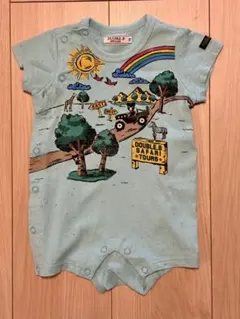 ミキハウス ダブルビー ロンパース 半袖 70cm